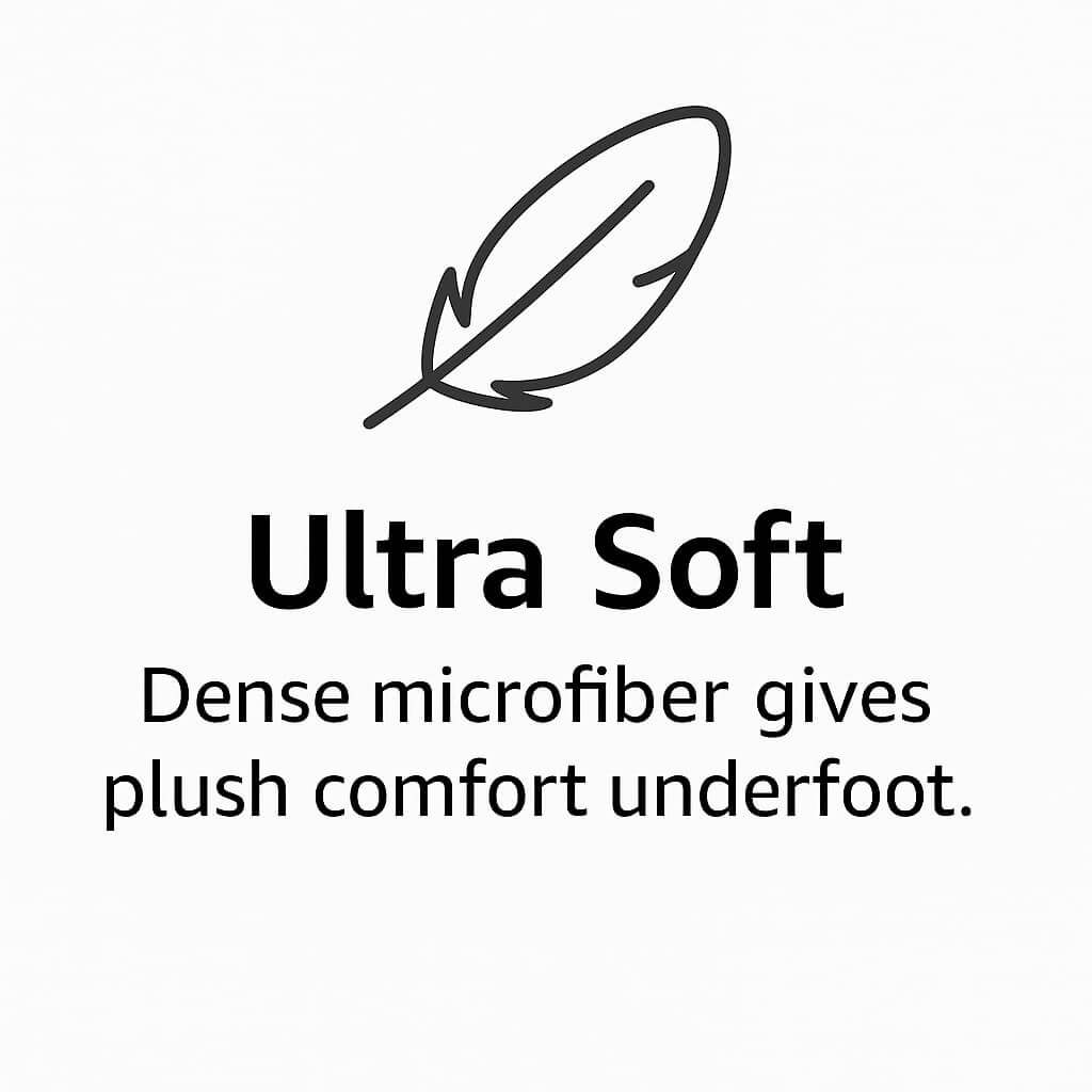 Runner Rug for Bedroom & Hallway by Saffron Leo (24x55 in) – Soft Anti‑Skid Bedside Rug | Floor Carpet — Comfort in the details